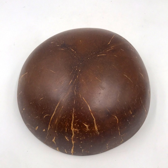 Imported Coconut Shell Bowl w/ two Dolphins - Picture 4 of 6